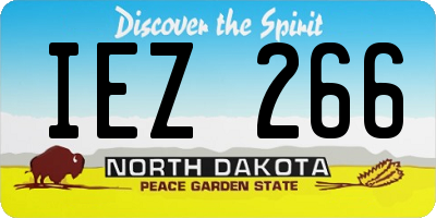 ND license plate IEZ266