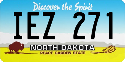 ND license plate IEZ271