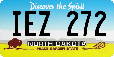 ND license plate IEZ272