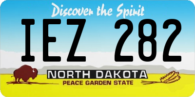 ND license plate IEZ282