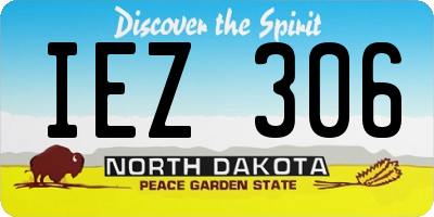 ND license plate IEZ306