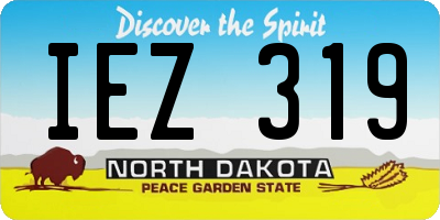 ND license plate IEZ319