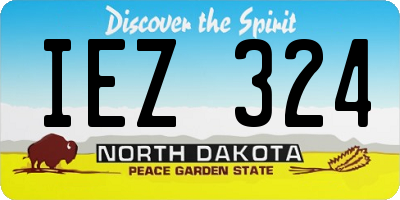 ND license plate IEZ324