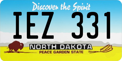 ND license plate IEZ331