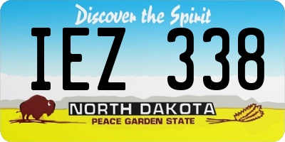 ND license plate IEZ338