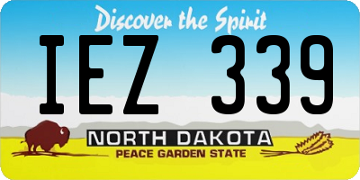 ND license plate IEZ339