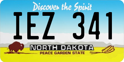 ND license plate IEZ341