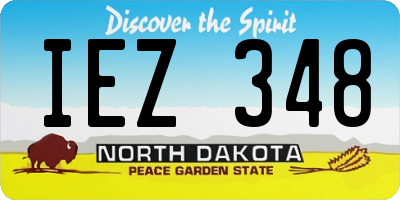 ND license plate IEZ348