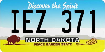 ND license plate IEZ371
