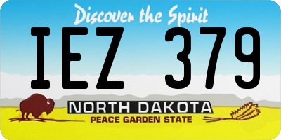 ND license plate IEZ379
