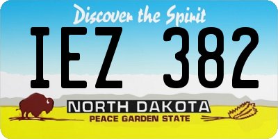 ND license plate IEZ382