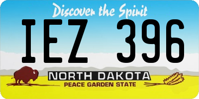 ND license plate IEZ396