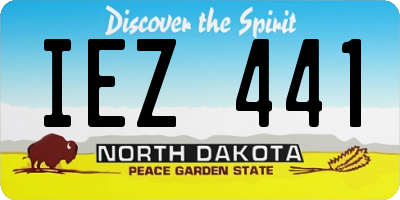 ND license plate IEZ441