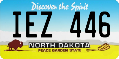 ND license plate IEZ446