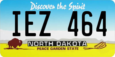 ND license plate IEZ464