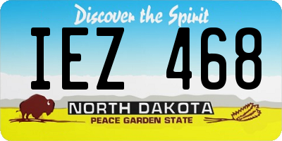 ND license plate IEZ468