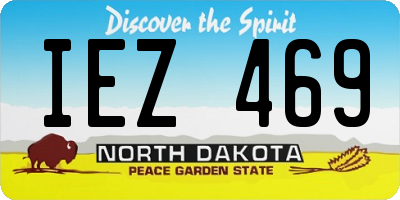 ND license plate IEZ469