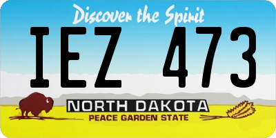 ND license plate IEZ473