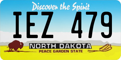 ND license plate IEZ479