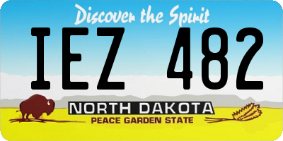 ND license plate IEZ482