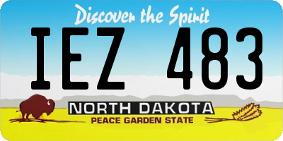 ND license plate IEZ483