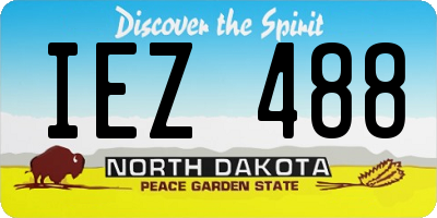 ND license plate IEZ488