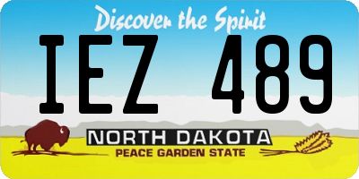 ND license plate IEZ489