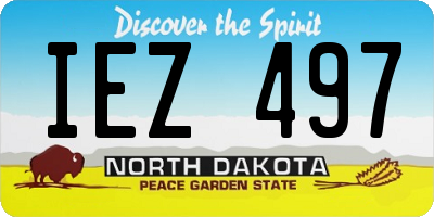 ND license plate IEZ497