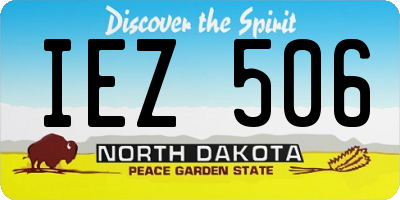 ND license plate IEZ506