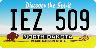ND license plate IEZ509