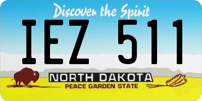 ND license plate IEZ511