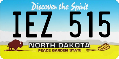 ND license plate IEZ515