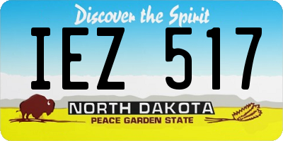 ND license plate IEZ517