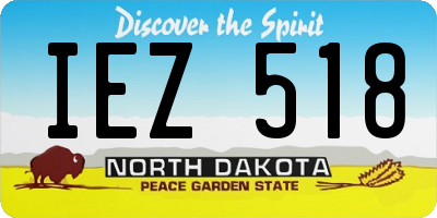 ND license plate IEZ518
