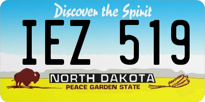 ND license plate IEZ519