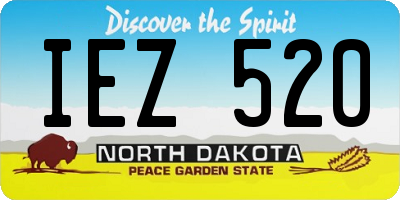 ND license plate IEZ520
