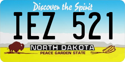ND license plate IEZ521