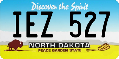 ND license plate IEZ527