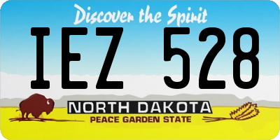 ND license plate IEZ528