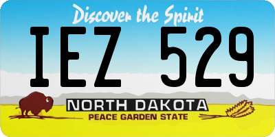 ND license plate IEZ529