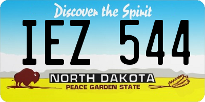 ND license plate IEZ544