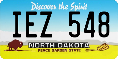 ND license plate IEZ548