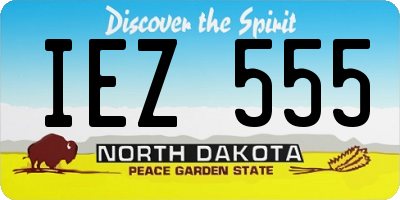 ND license plate IEZ555