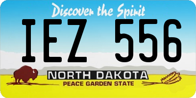 ND license plate IEZ556
