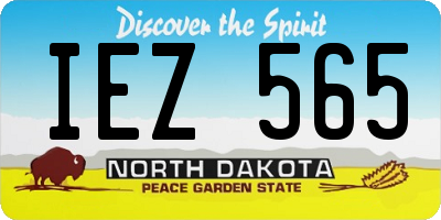 ND license plate IEZ565