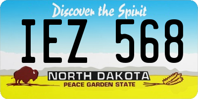 ND license plate IEZ568