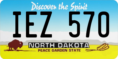 ND license plate IEZ570