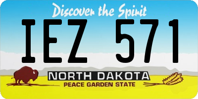 ND license plate IEZ571