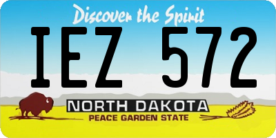 ND license plate IEZ572