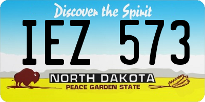 ND license plate IEZ573